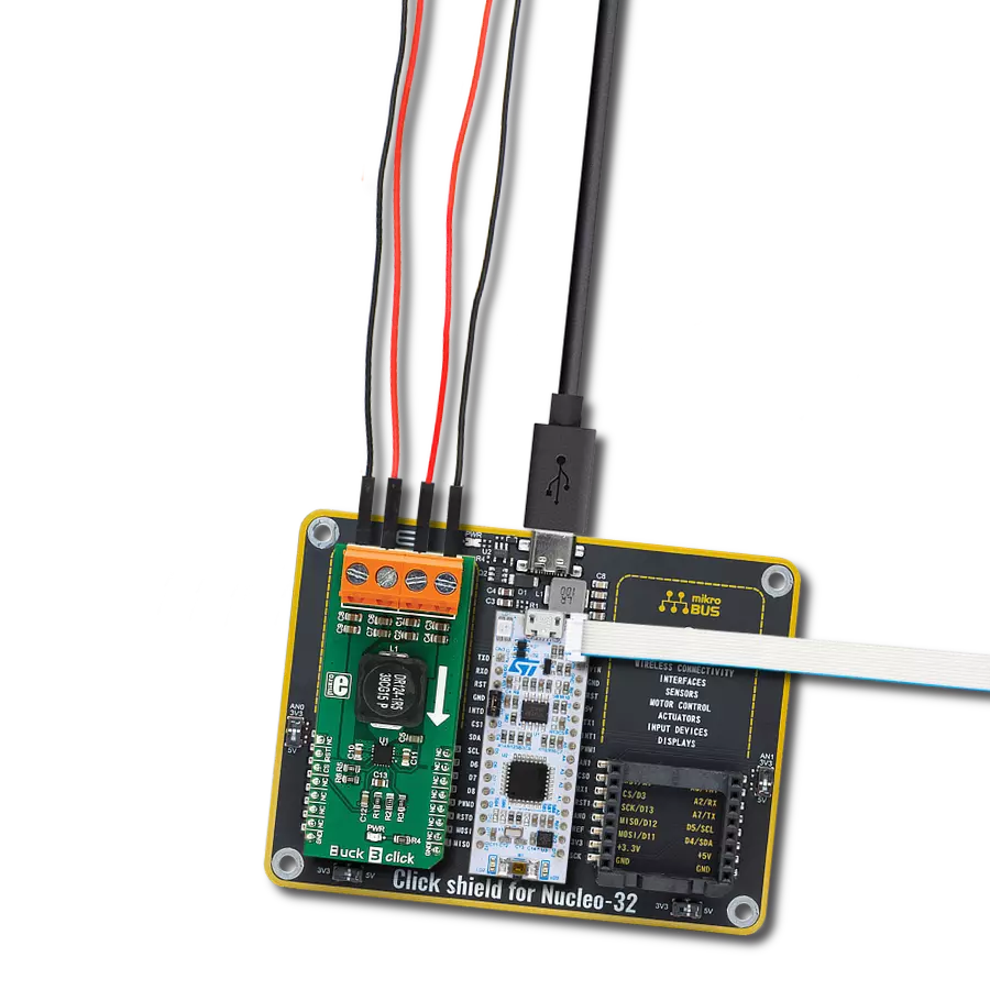 Create custom buck conversion for optimized performance with TPS568215 and STM32F031K6