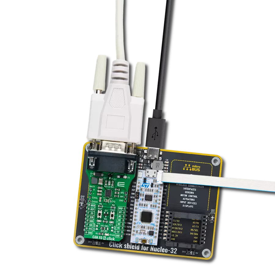 CAN FD 6 Click with Nucleo 32 with STM32F042K6 MCU