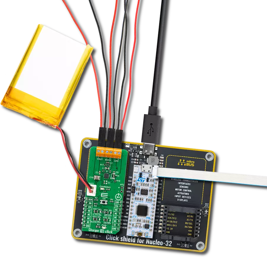 Create USB management and charging solution with LTC3553 and STM32F031K6