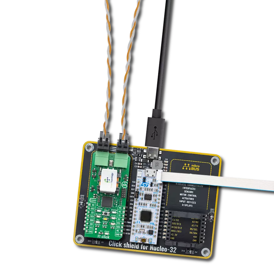 FT Click with Nucleo 32 with STM32L011K4 MCU