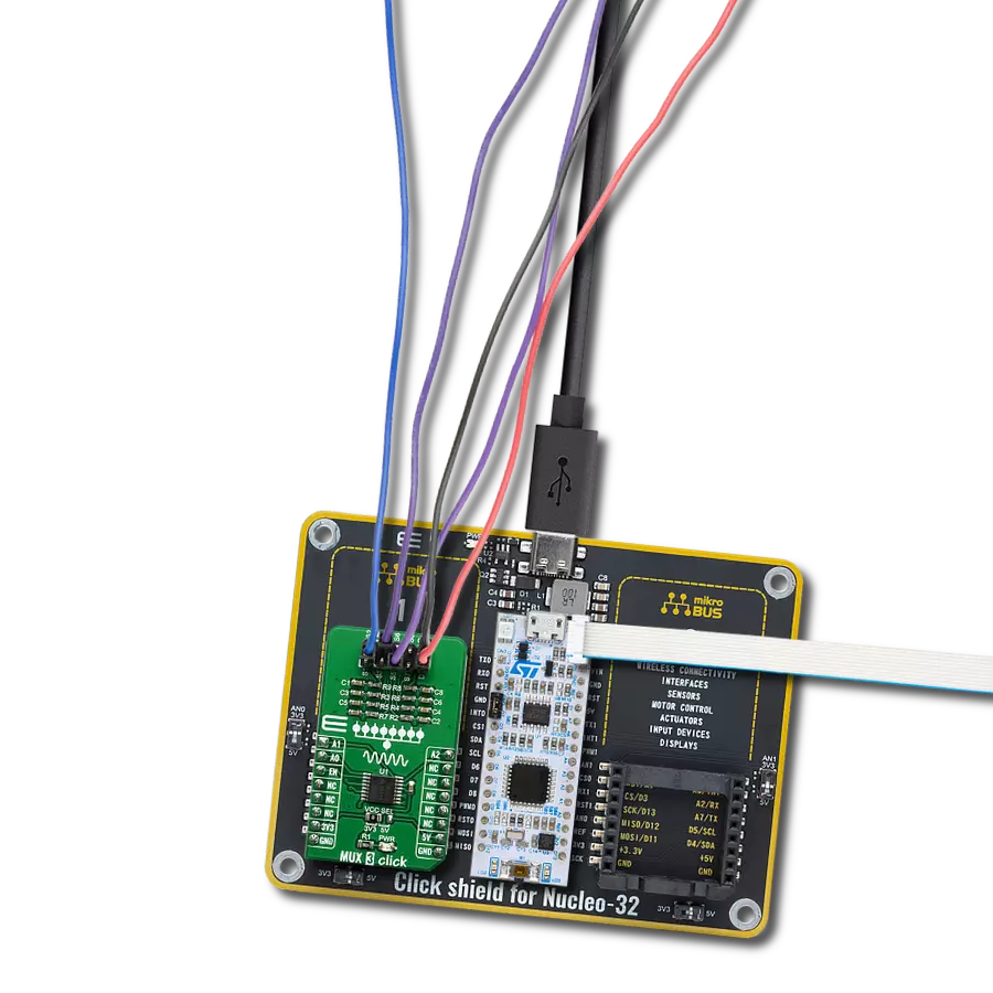 Experience the art of signal convergence with TMUX1208 and STM32F031K6