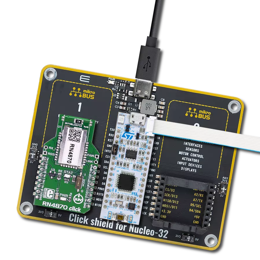Create an easy-to-use/drop-in solution based on BLE 4.2 with RN4870 and STM32F031K6