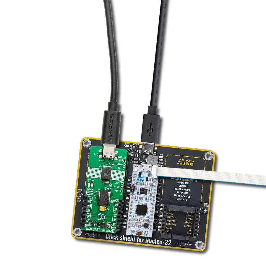Your shield against interference for flawless USB communication based on ISOUSB111 and STM32F031K6