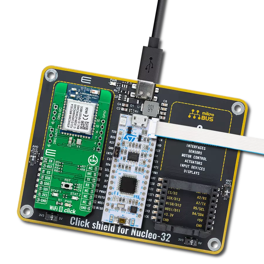 Experience the convenience of wireless networking with ATWINC3400-MR210CA and STM32F031K6