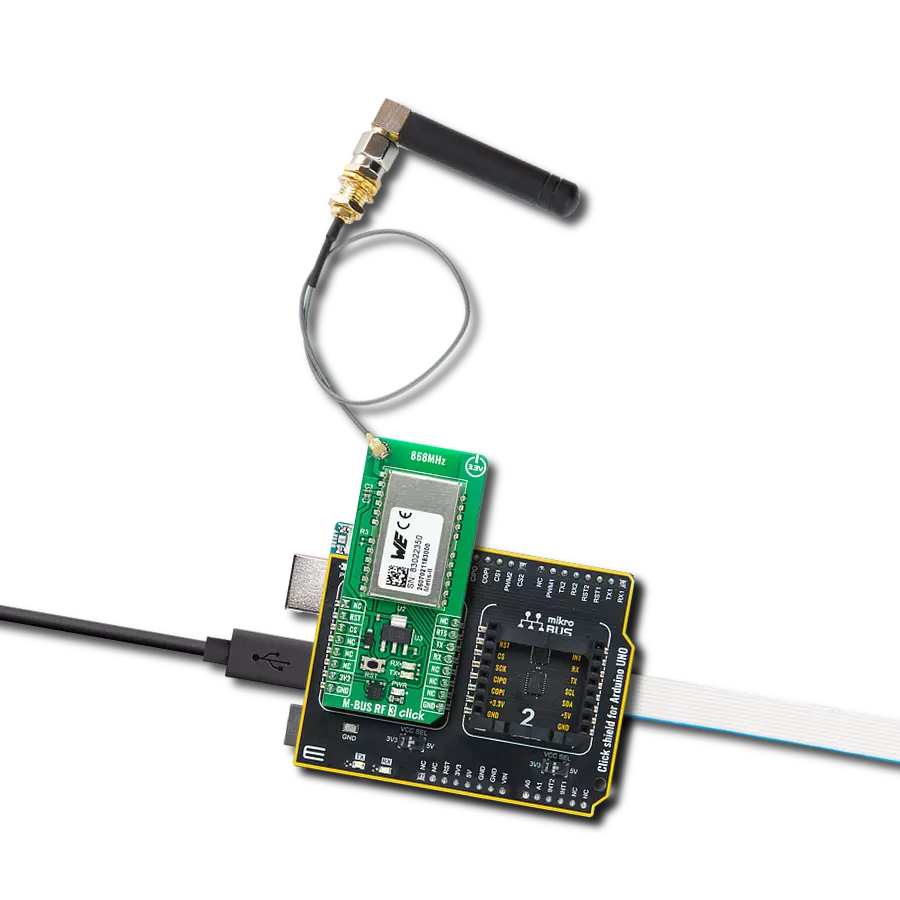 M-BUS RF 3 Click with Arduino UNO Rev3