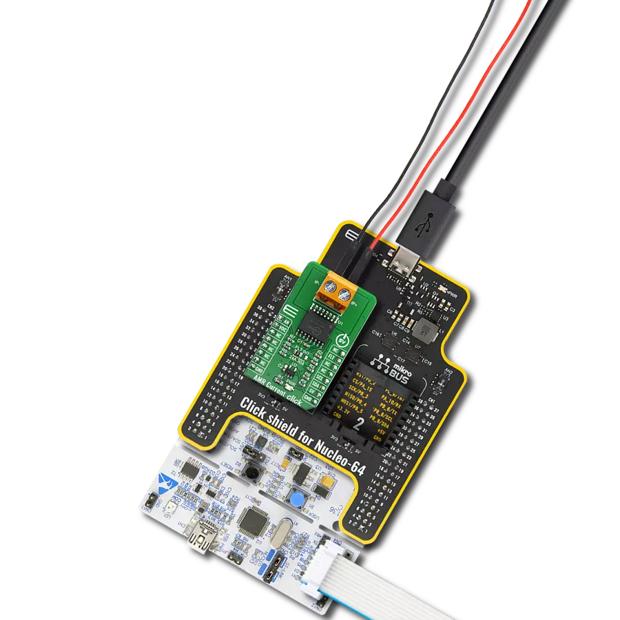 Accurately measure bidirectional current flows with MCR1101-20-5 and STM32G071RB