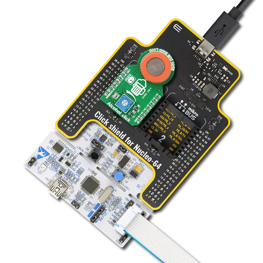 使用MQ-3和STM32F410RB准确检测酒精蒸气的存在