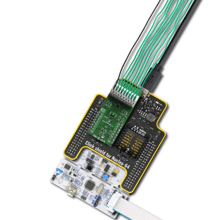 使用DAC53608和STM32F410RB导航数据转换的世界