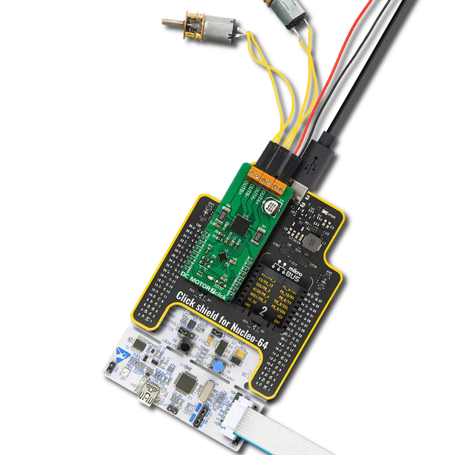 Achieve superior performance in every brushed application with TB67H400AFTG and STM32F103RB