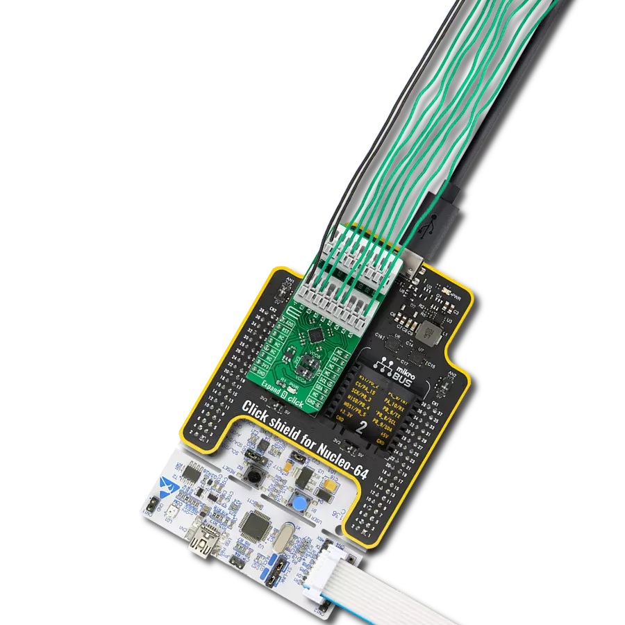 Enable effortless peripheral connection and control with SX1509QB and STM32F446RE