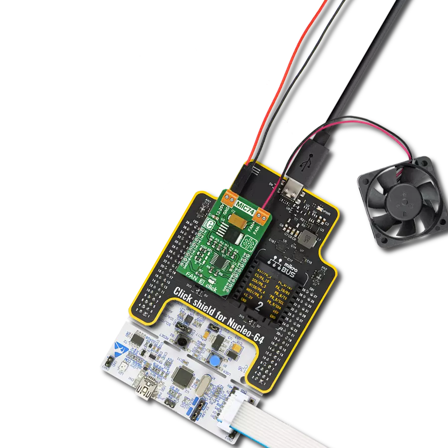 使用MIC74和STM32F446RE实现风扇速度的魔法控制