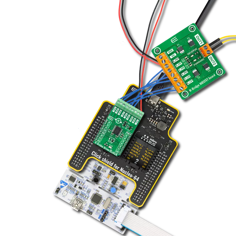 Command motors with precision using NCV7535 and STM32F410RB