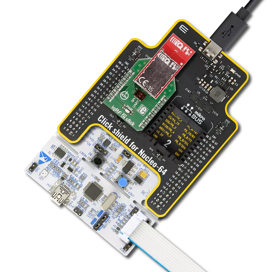 IQRF 2 click with Nucleo 64 with STM32F411RE MCU