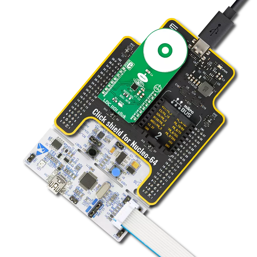 Enjoy in high-resolution inductance-to-digital conversion thanks to the LDC1101 and STM32F446RE