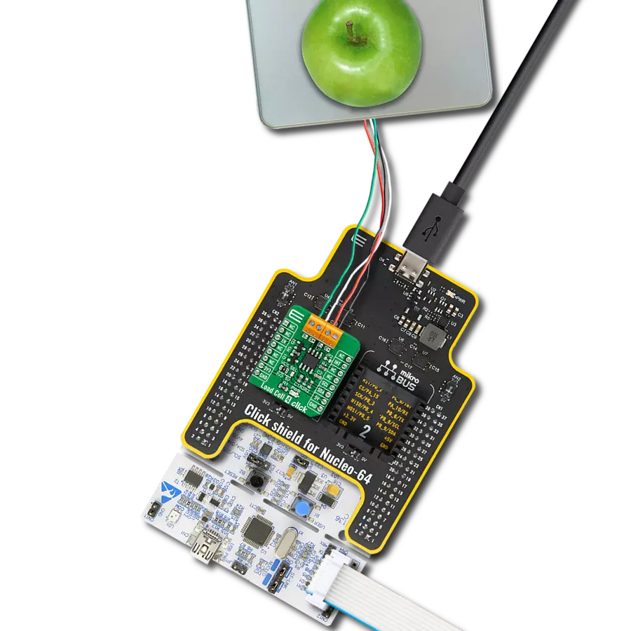 Experience the accuracy you need for confident weight measurement using ZSC31014 and STM32F103RB