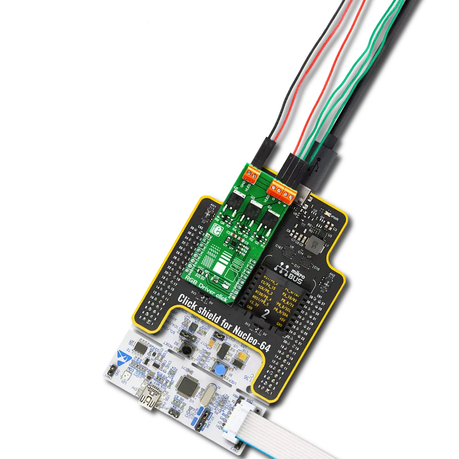 Unlocks the full spectrum of colors with NCP5623B and STM32F446RE