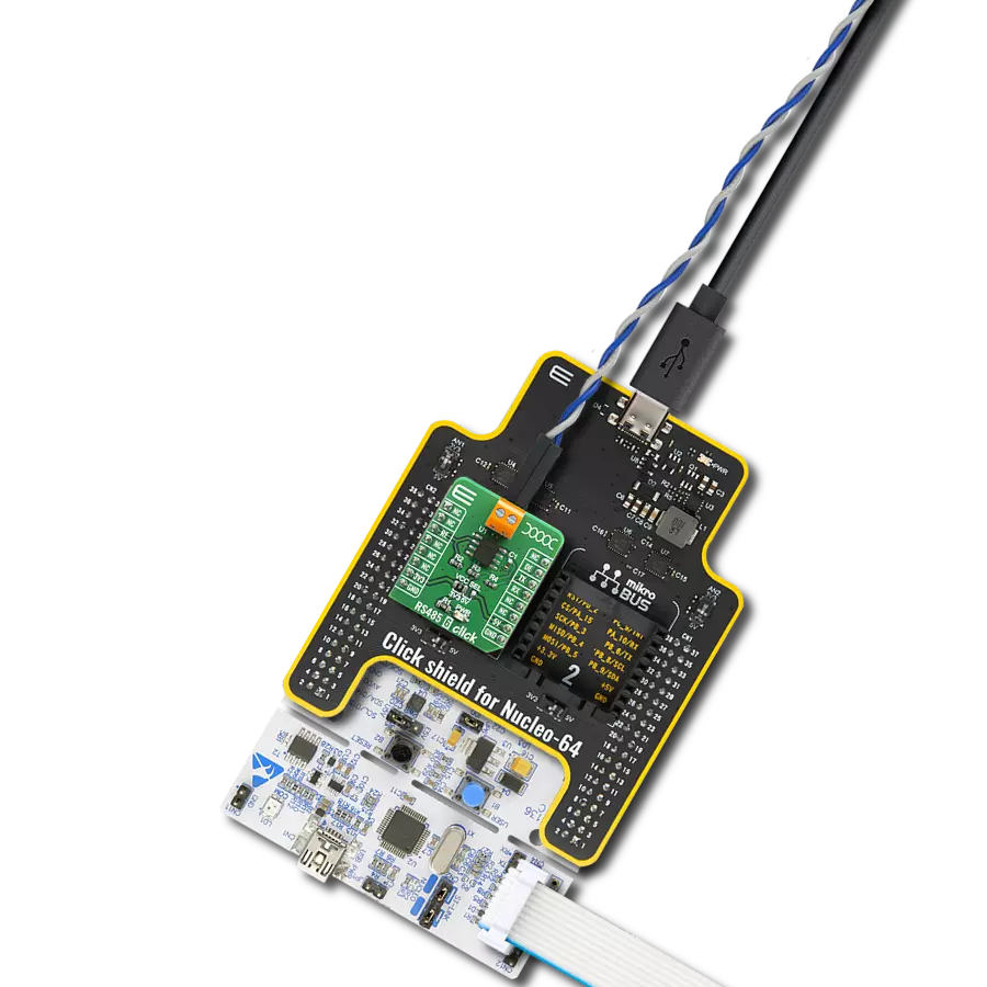 Explore the versatility of RS485 transceivers with THVD1429DT and STM32F446RE