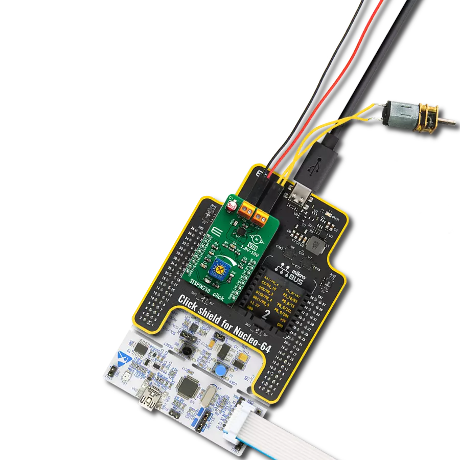Achieve versatility in motor control with STSPIN250 and STM32G071RB