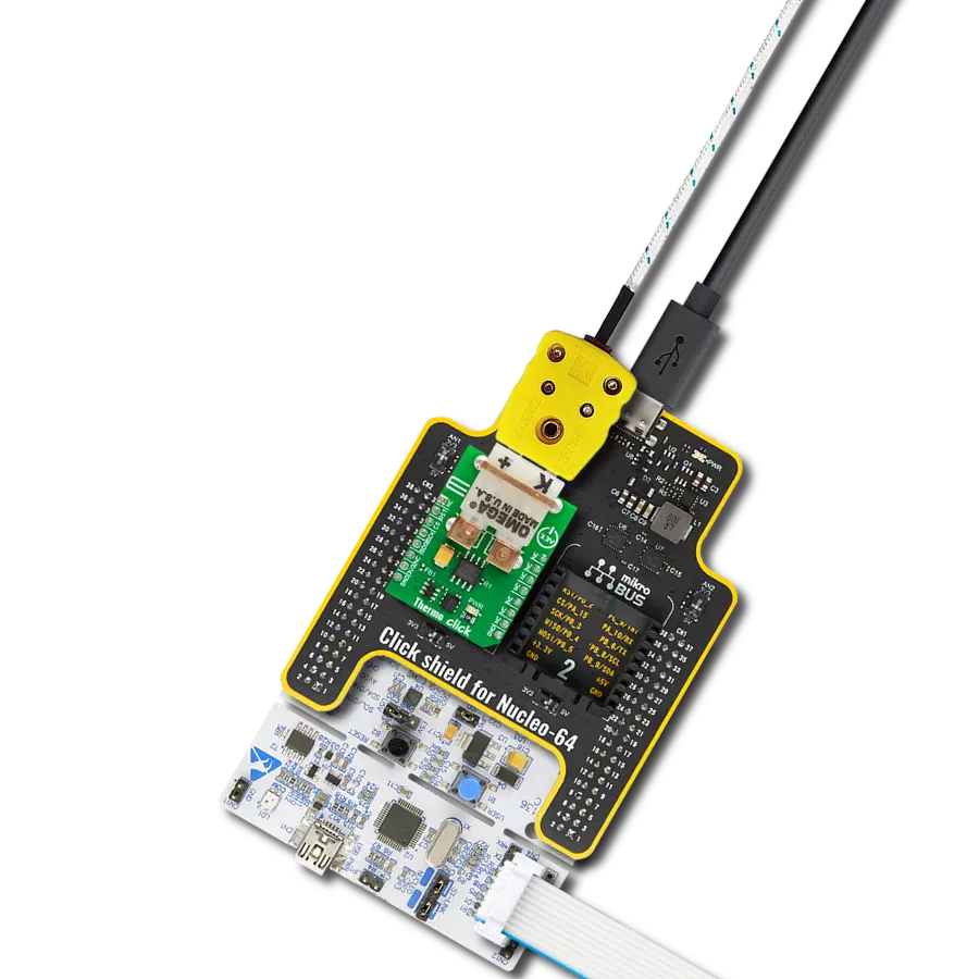 THERMO Click with Nucleo 64 with STM32L152RE MCU