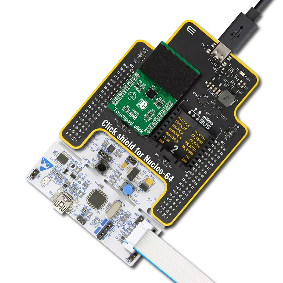 Touchpad Click with Nucleo 64 with STM32G071RB MCU