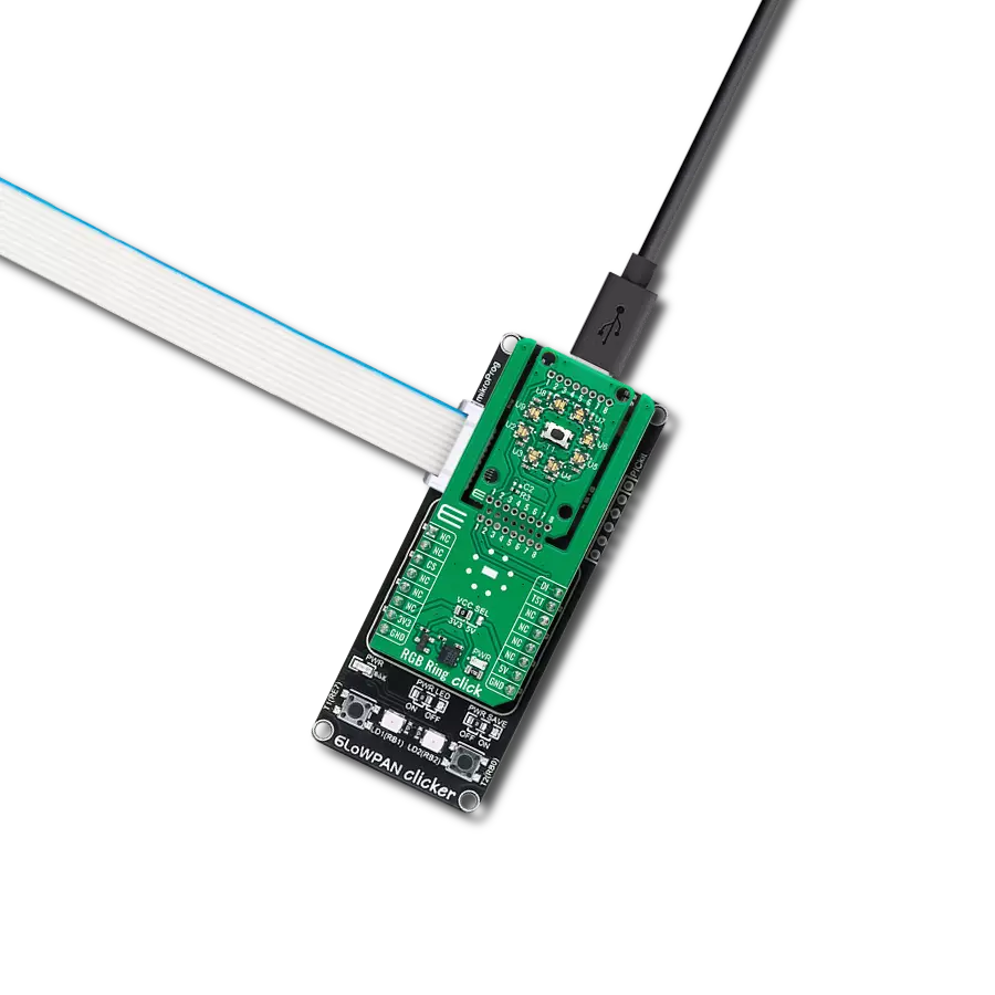 RGB Ring Click with 6LoWPAN clicker
