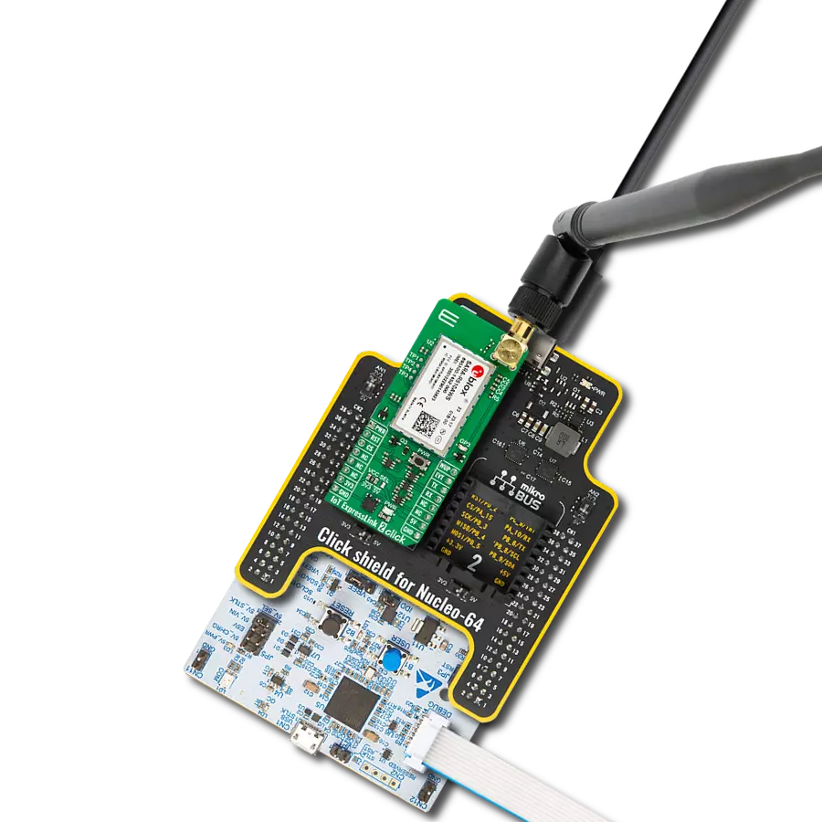 IoT ExpressLink 2 Click with Nucleo 64 with STM32G491RE MCU