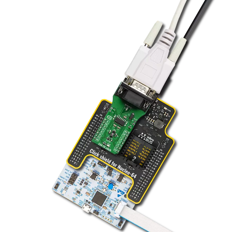 CAN FD Click with Nucleo 64 with STM32G431RB MCU