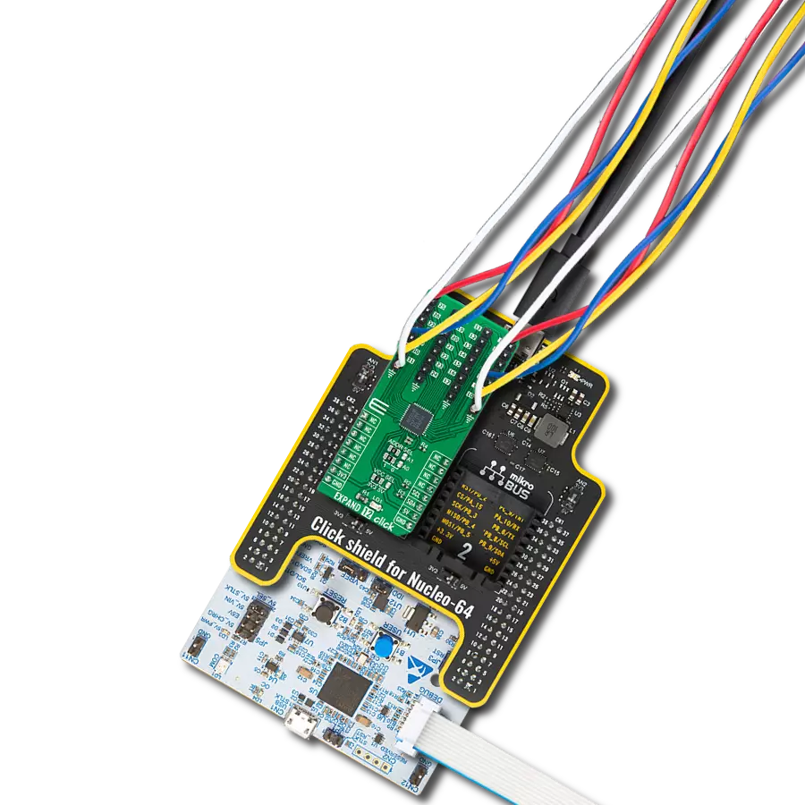 Expand 12 Click with Nucleo 64 with STM32G431RB MCU