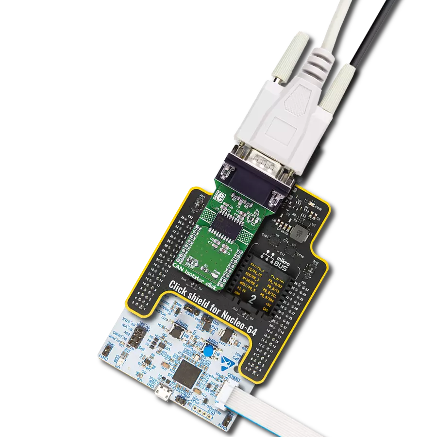 CAN Isolator Click with Nucleo 64 with STM32G431RB MCU
