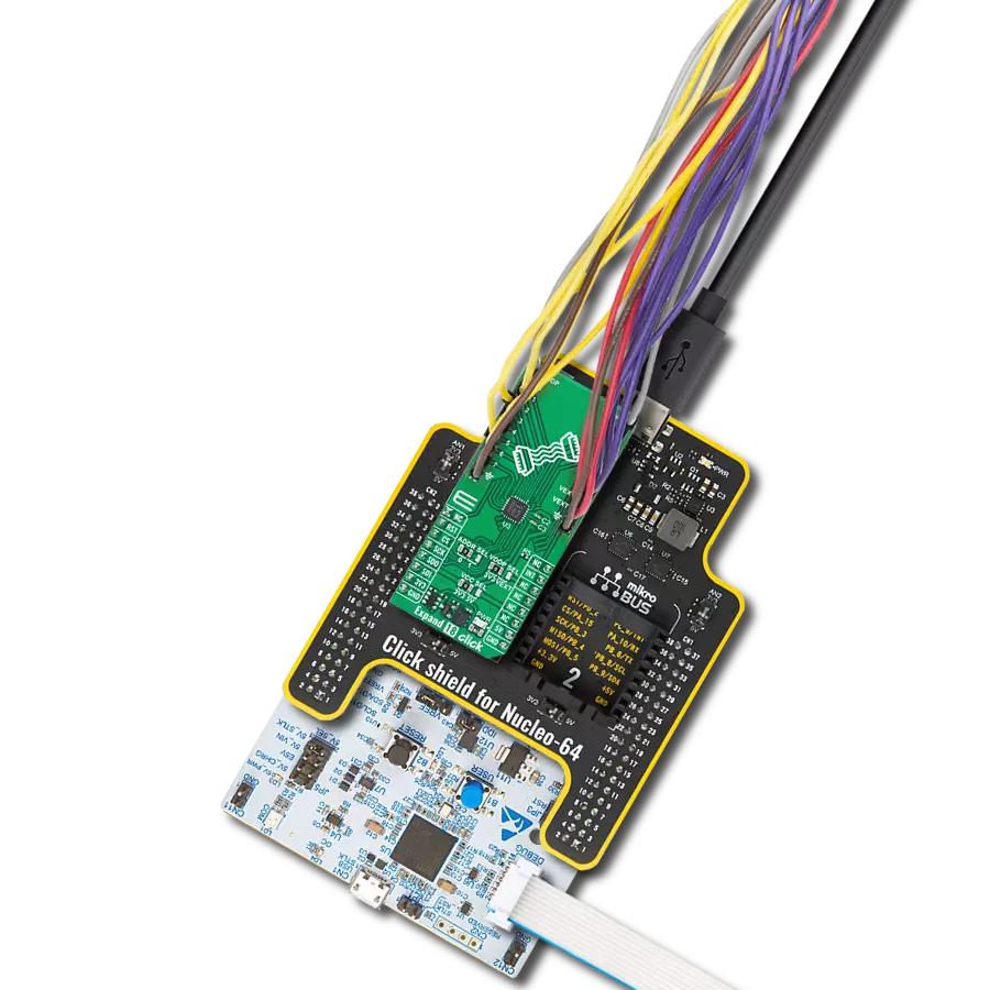 Expand 18 Click with Nucleo 64 with STM32G431RB MCU