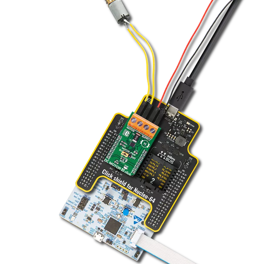 Revolutionize brushed motor control with MAX14870 and STM32G474RE