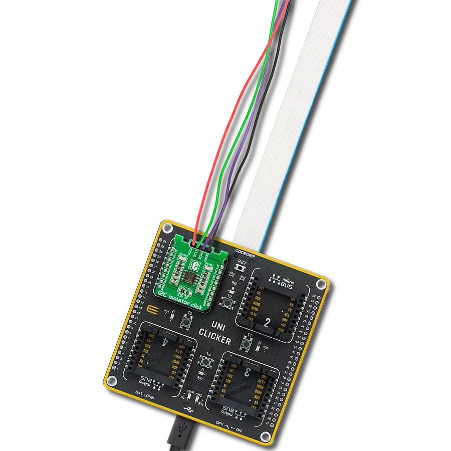 I2C Isolator Click with UNI Clicker