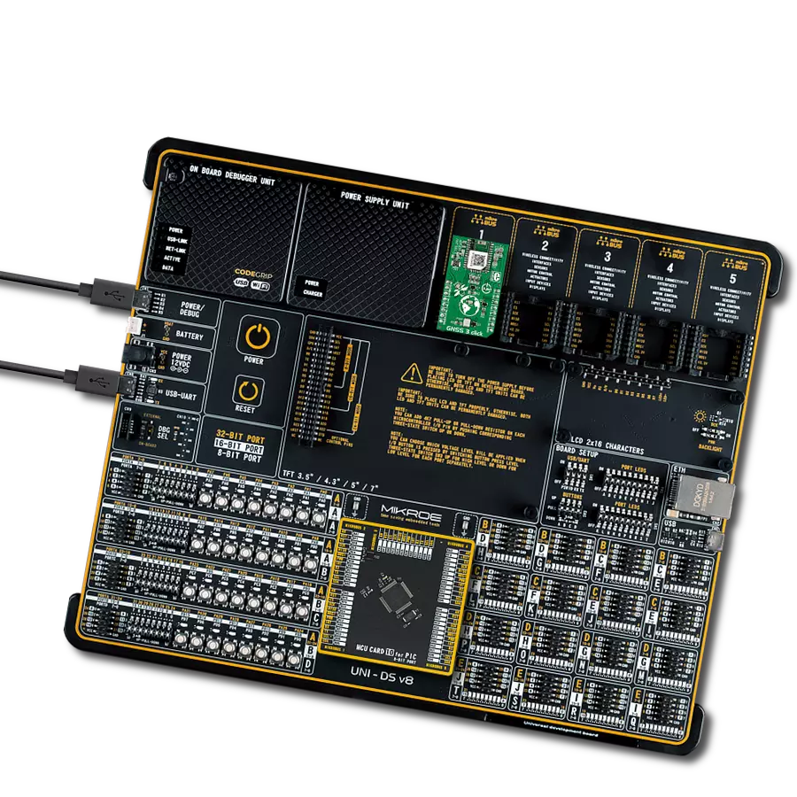 GNSS 3 Click with UNI-DS v8