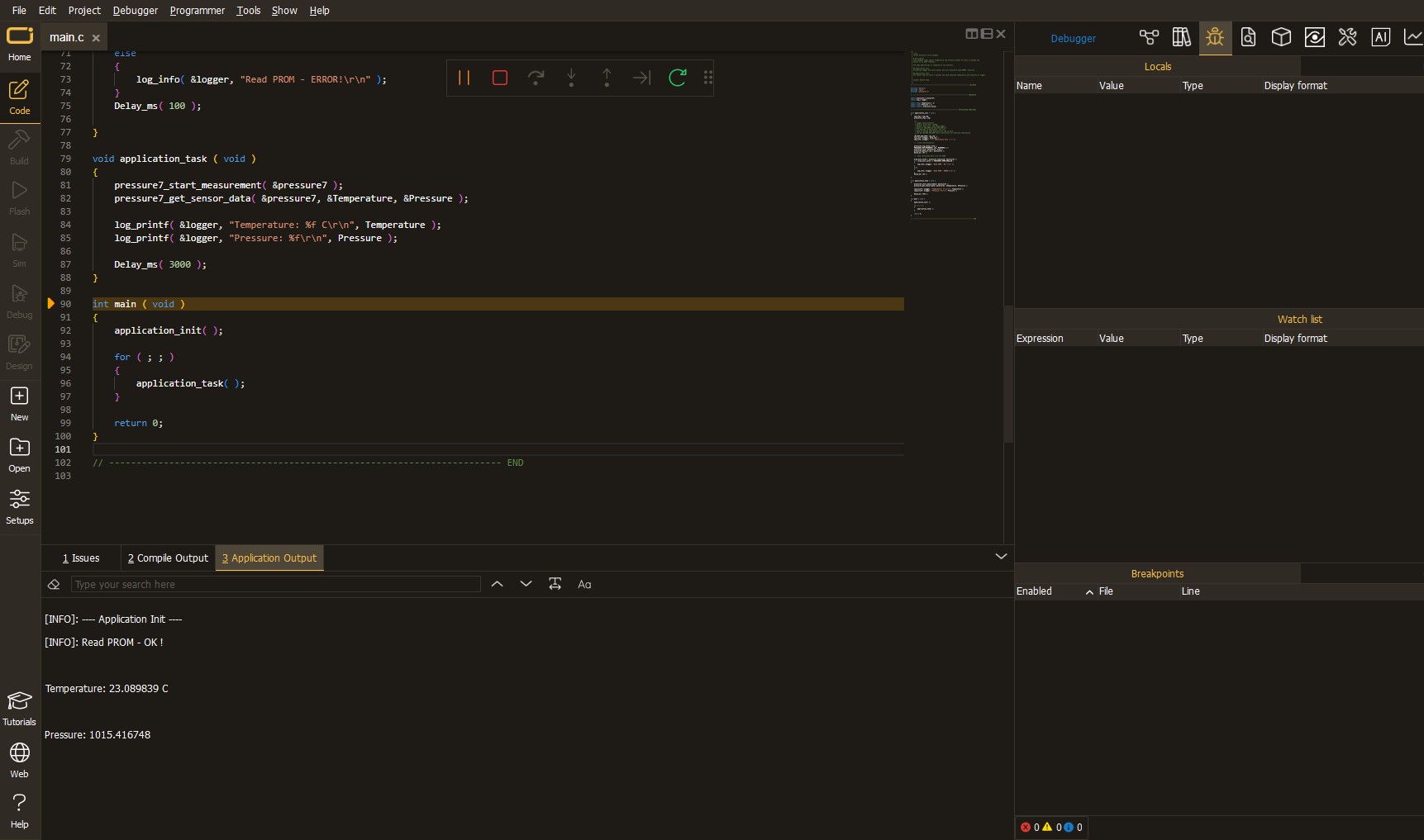 Application Output Step 4